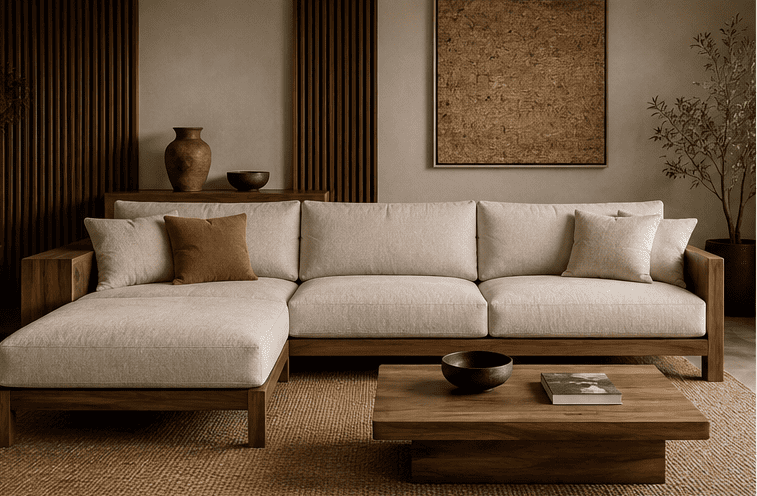 sofa custom minimalis untuk proyek hotel dan perkantoran di surabaya